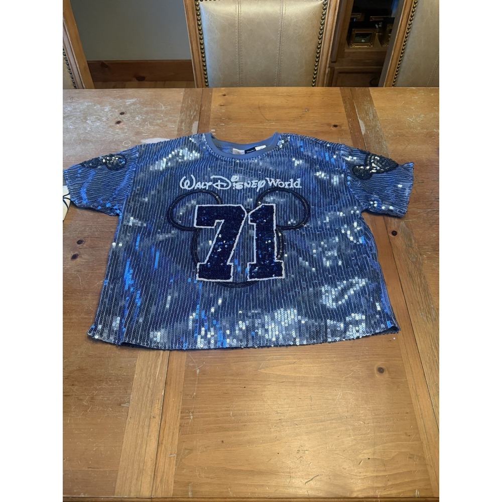 2026 Disney Parks Sequin Cinderella Cropped Football Jersey by Her Universe  NEW
